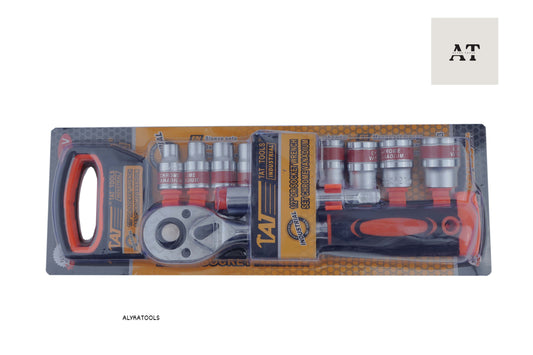 TAT Tools 1/2" DR Socket Wrench Set – Chrome Vanadium